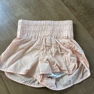 Free people Women's Pink Elastic Waist Shorts